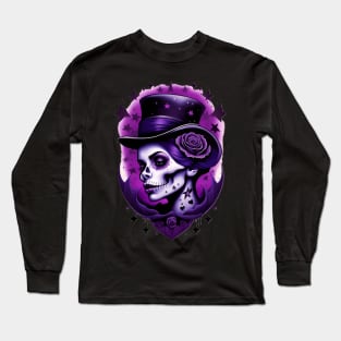 Calavera- Morada 06 Long Sleeve T-Shirt